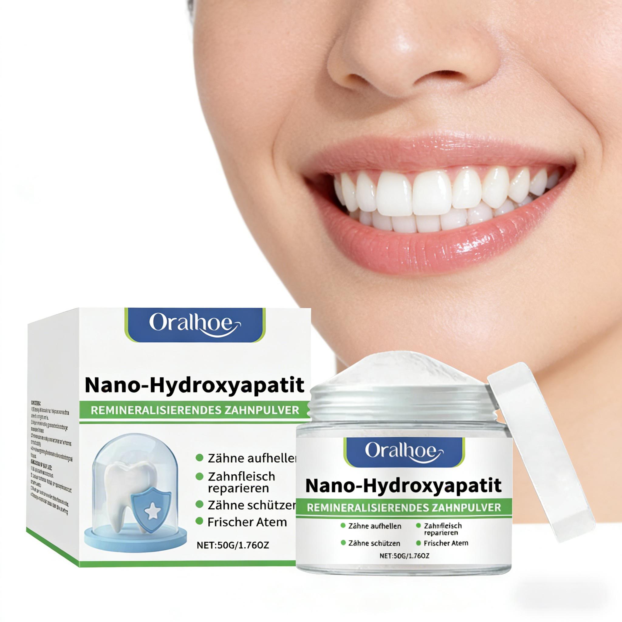 Teeth Paint Whitening - Oralhoe Zahnaufhellungspulver Tiefenreinigung Zahnbelag Gelbe Flecken