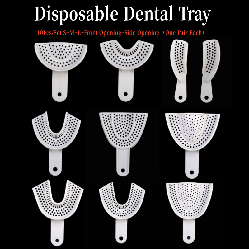 Teeth Whitening Tray - 10 Stücke Dental Abdruck Kunststoffschalen Prothesenmodell