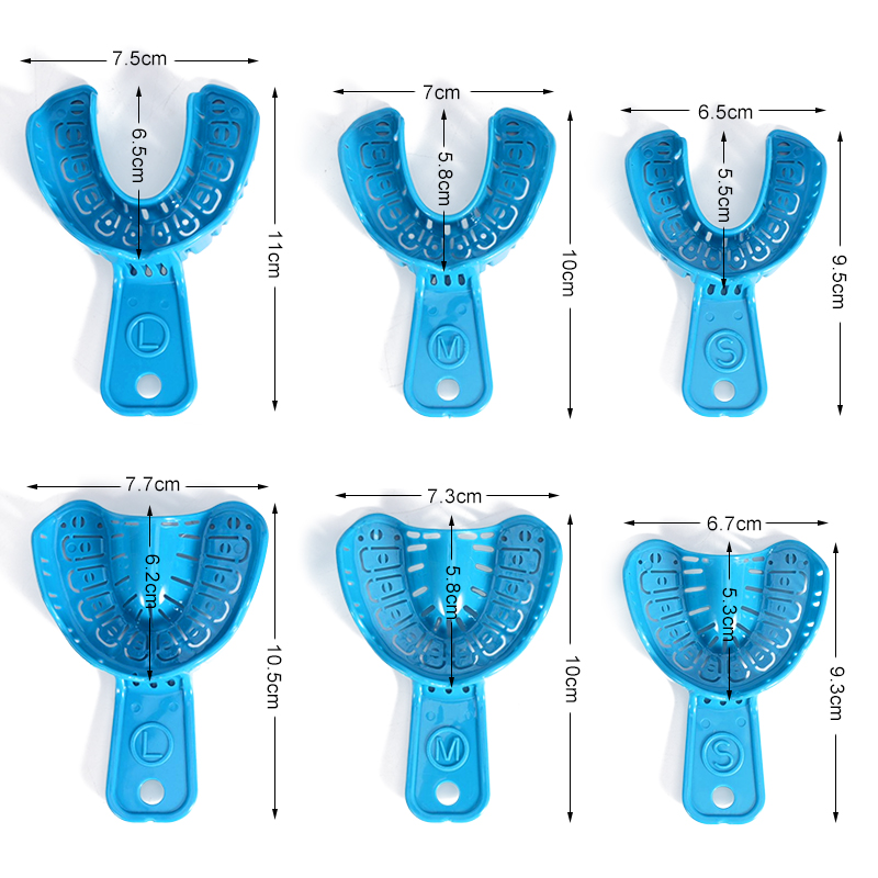 Teeth Whitening Tray - 6-teiliges Set: Abdrucklöffel für Zahnimplantate –