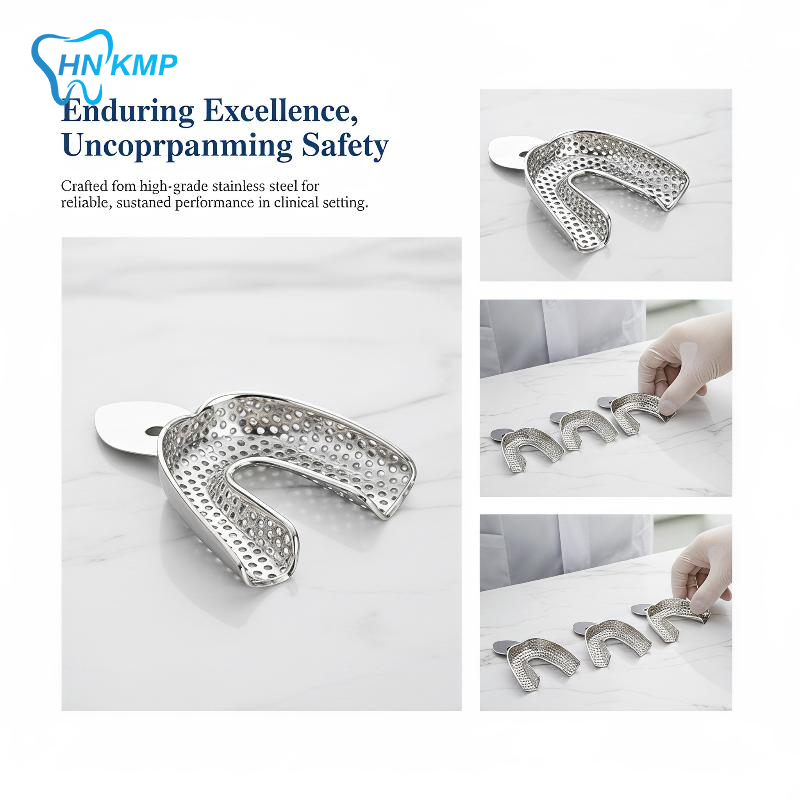 Teeth Whitening With Trays - 6-teiliges Edelstahl-Zahnabdruckset, Leicht zu Reinigen, Ober-