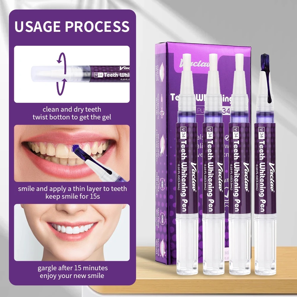 Vaclav V34 Lila Zahnaufhellung – Teeth Whitening With Peroxide Bewertung und Preis